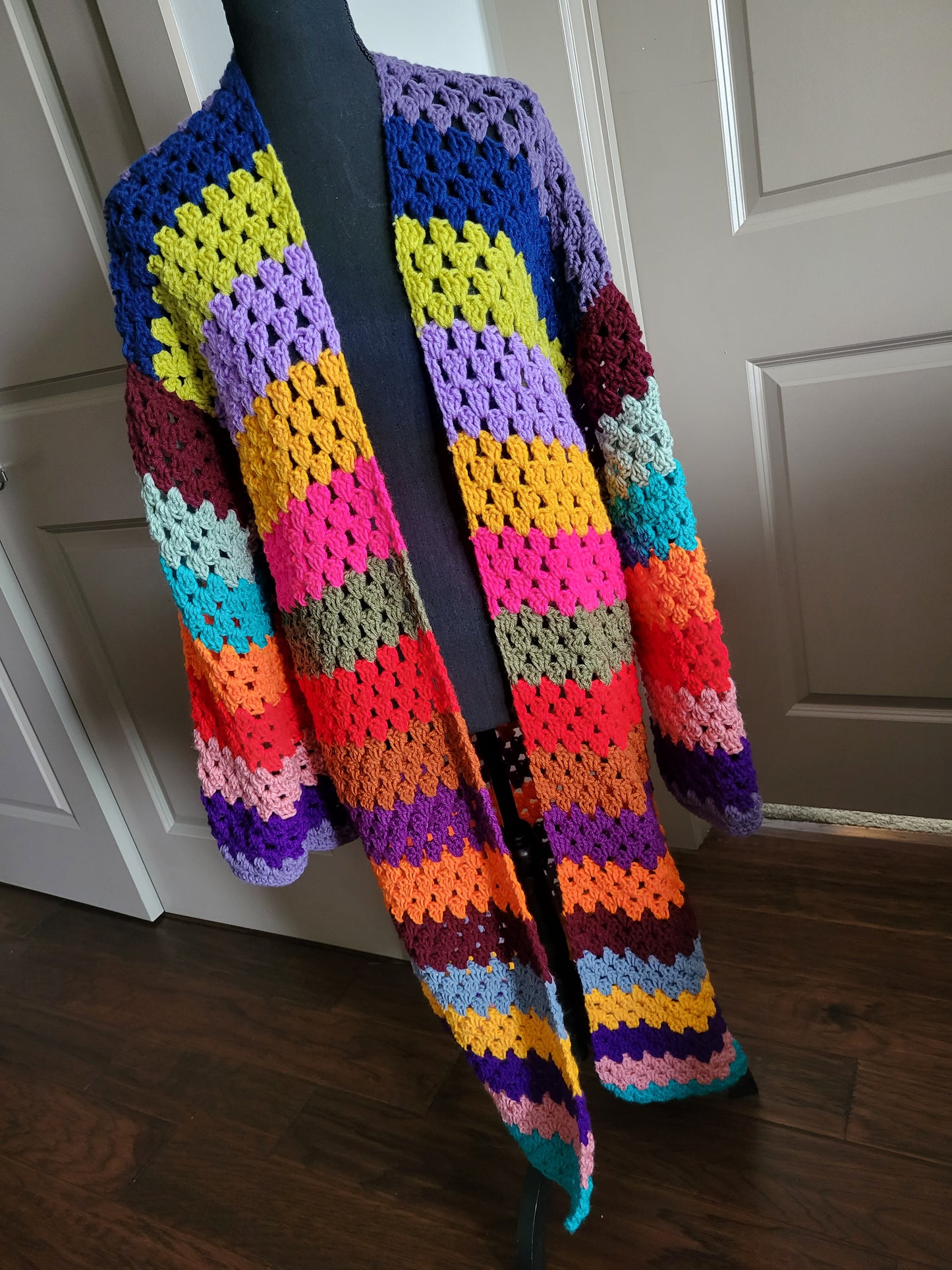 Stripe Colorblock Cardigan