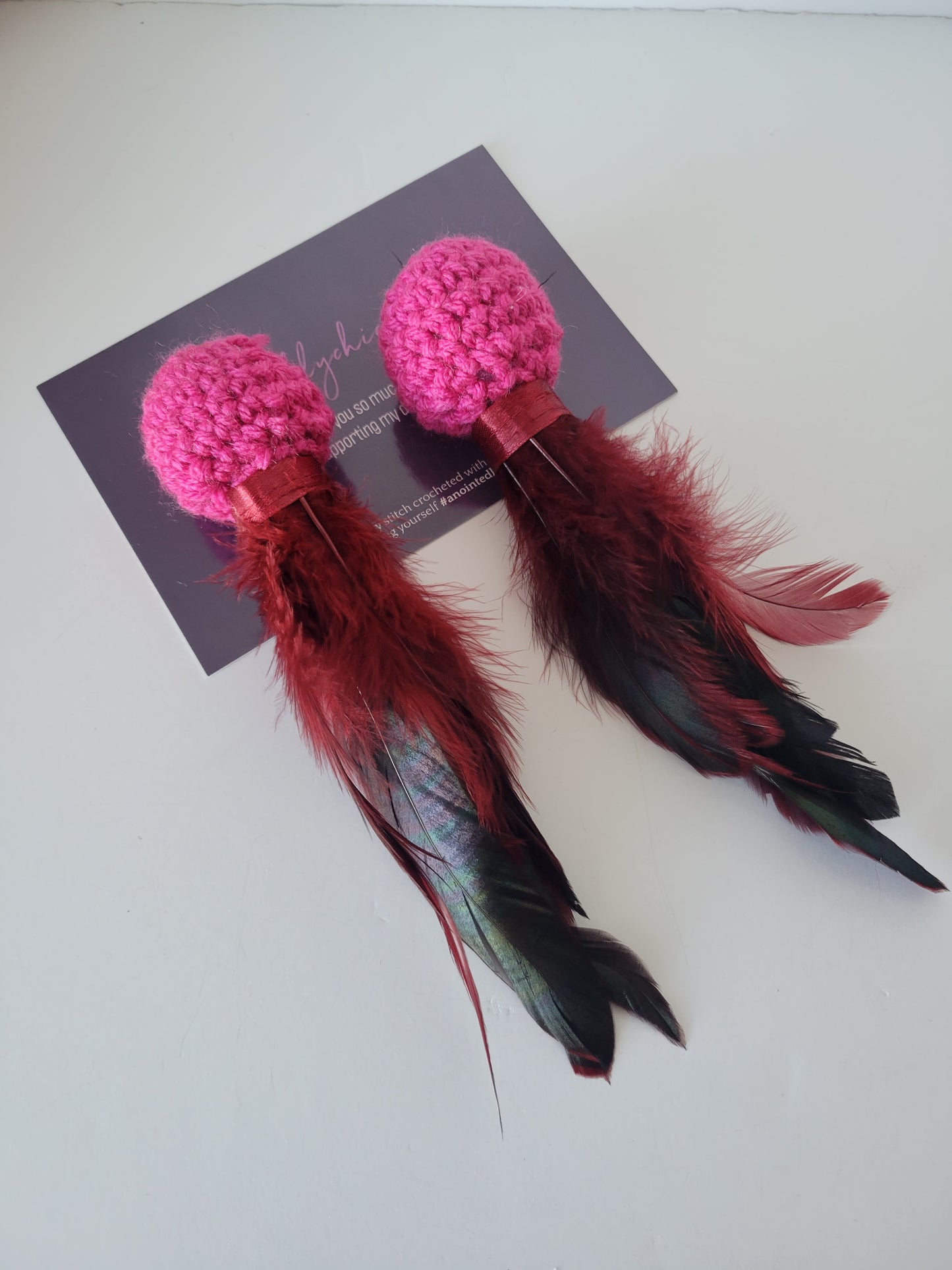 Fuchsia Red Feather