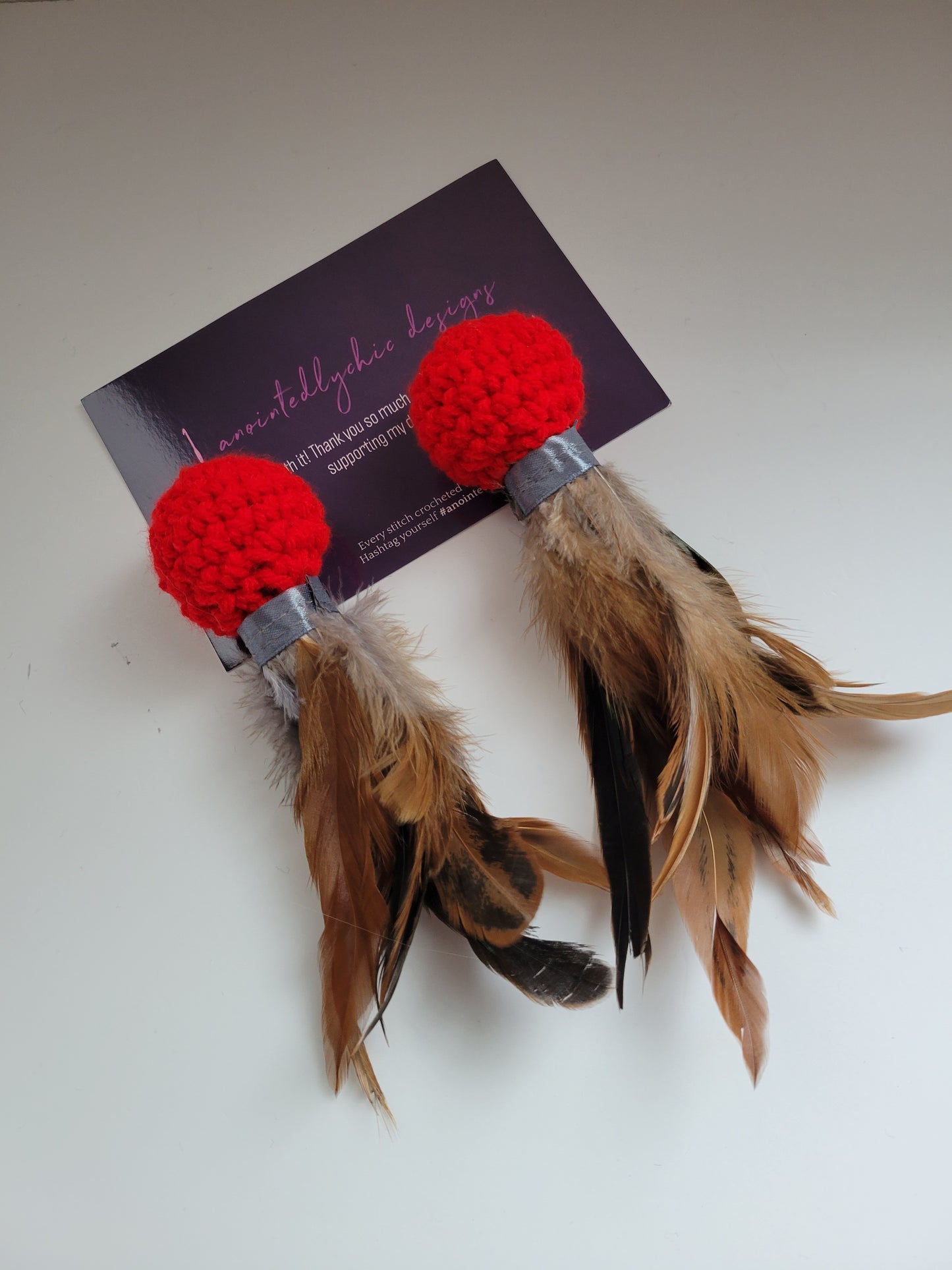 Red Nude Feather