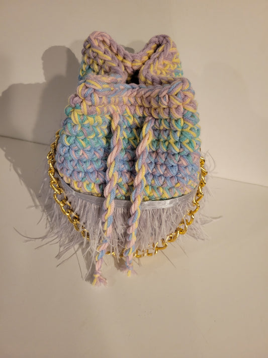 Mixed Pastel Acrylic Feather Mia