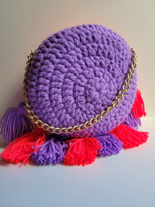 Lilac and Bright Pink Colorblock Melani