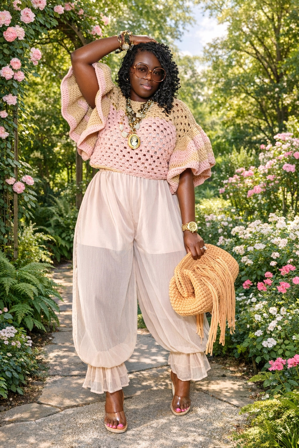 Crop Drama Ruffle Top