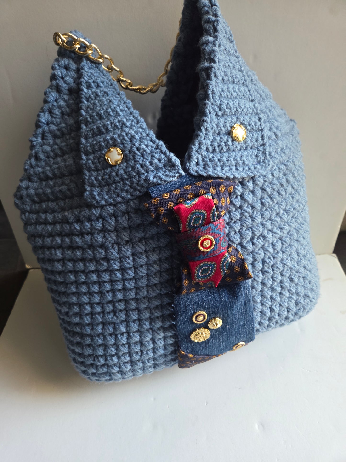 Tie Me Up | Denim Tie Melani