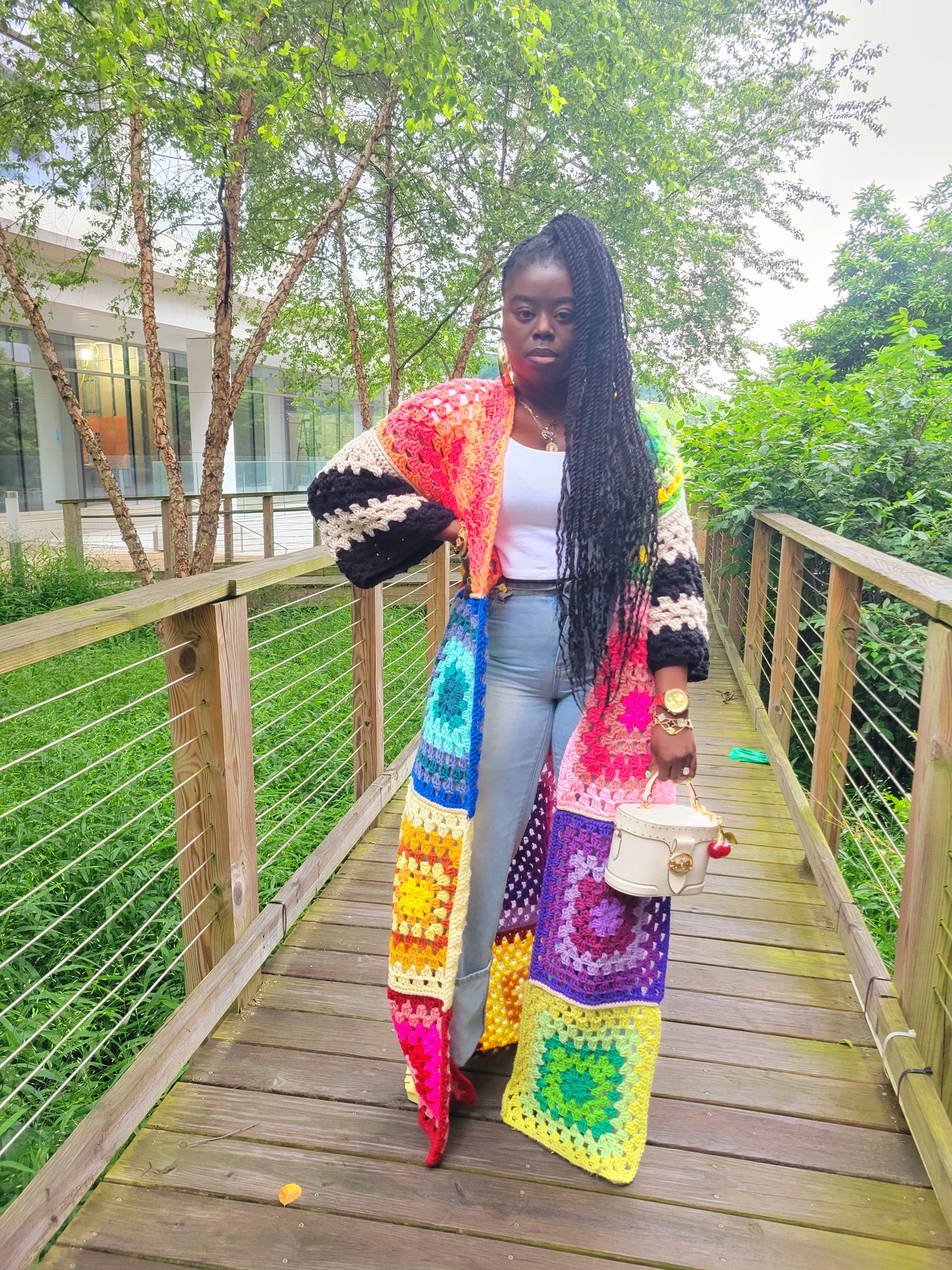 Granny Ombre Colorburst Duster