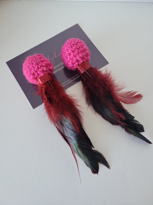 Fuchsia Red Feather