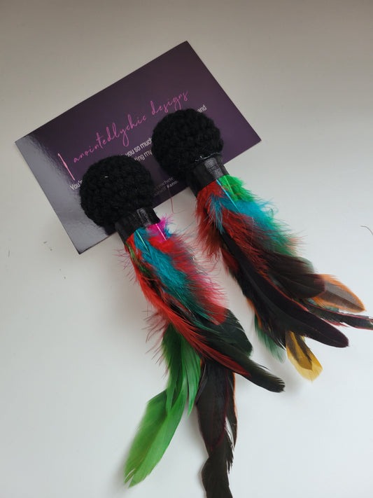 Black Rainbow Feather