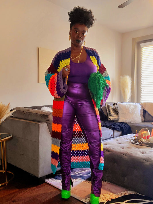 Stripe Colorblock Cardigan