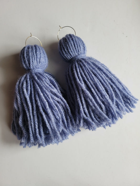 Dusty Denim Tassel