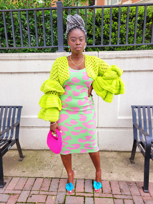 Drama Ruffle Crop Cardi