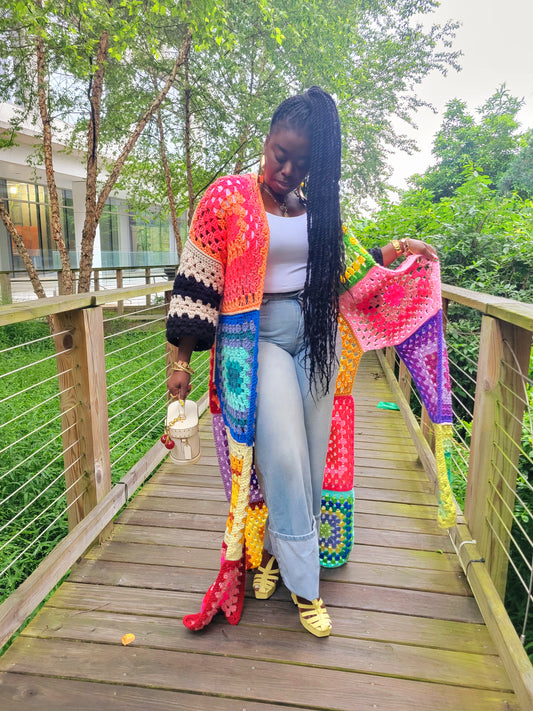 Granny Ombre Colorburst Duster